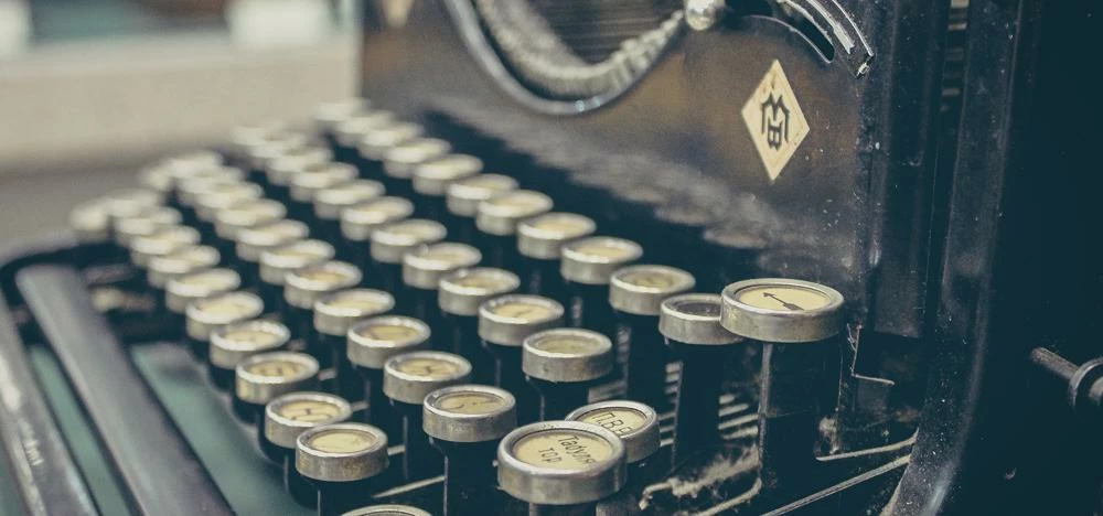 Typewriters have been replaced by tablets and smartphones