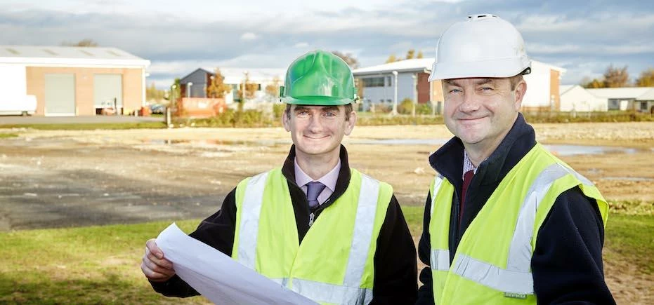 Wharfedale Property Management Ltd director, Tim Munns (left) and director of property and construct