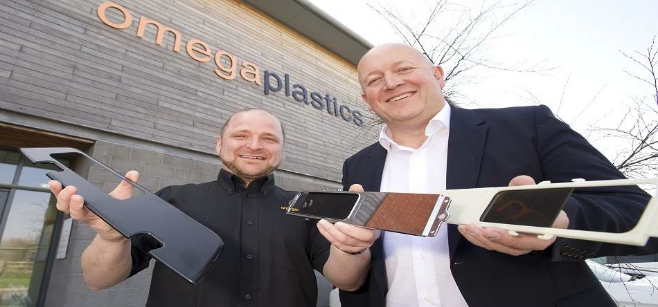 Omega Plastics Group quality manager Paul Anderson (left) and Group managing director Dave Crone wit