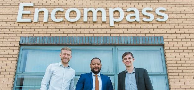 Encompass offers a unique bid-writing service that helps firms win competitive tenders. From left, s