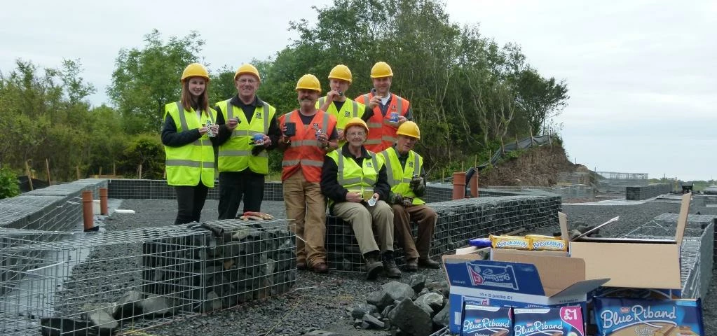 Builders with biscuits