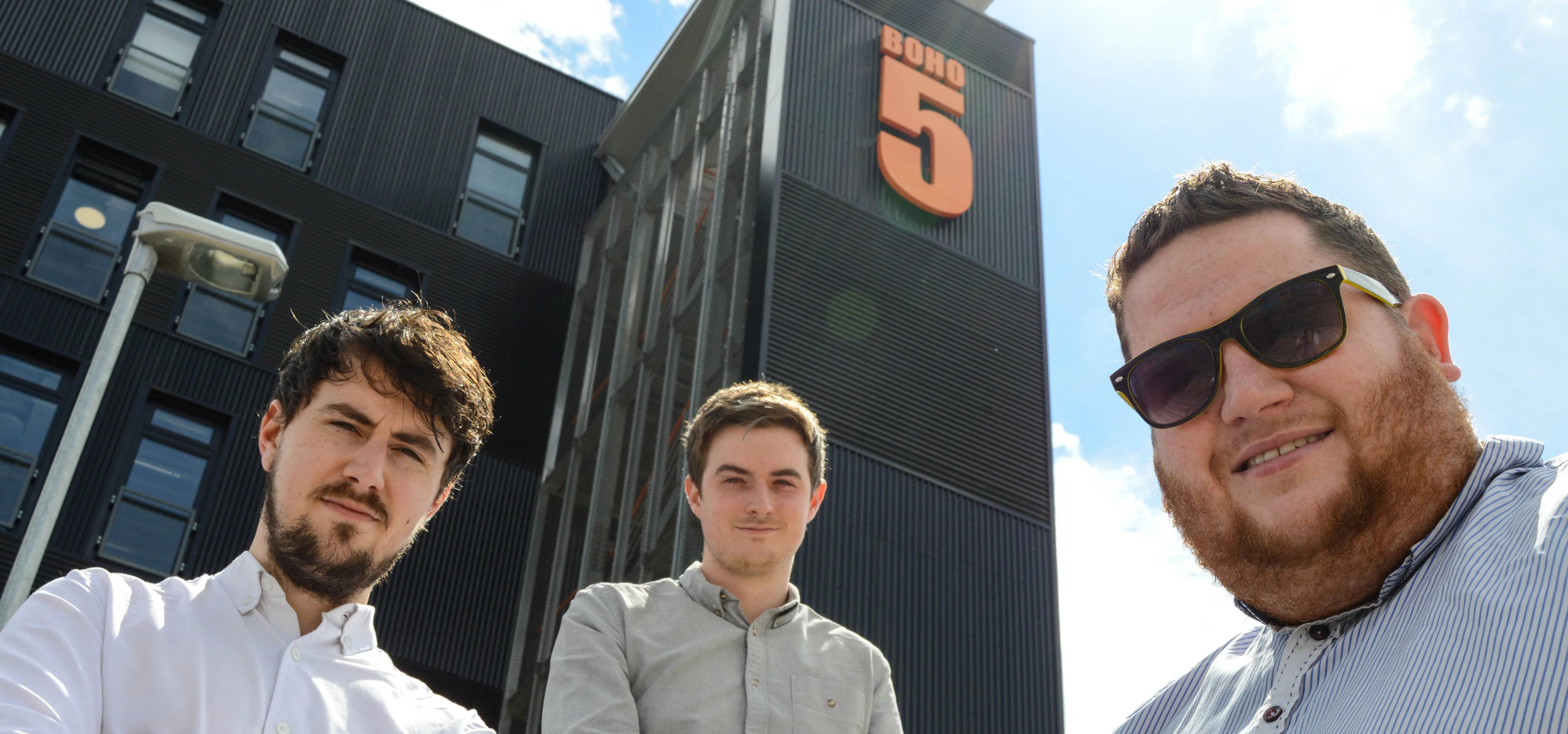 Shaun Buckle, Jonathan Waters and Jamie Pennington of Eighty8 Design