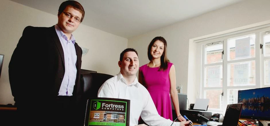 (L-R) James Holloway, Rivers Capital Partners, Alan Pattinson, Fortress Computers and Kristine Muran