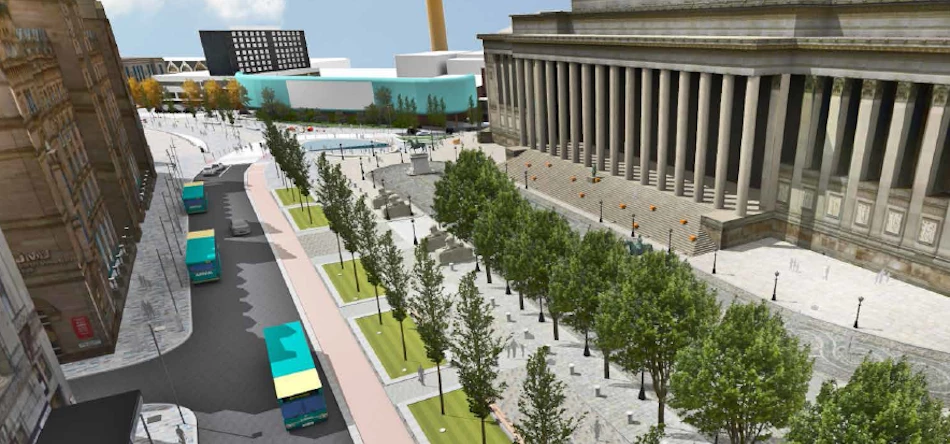 A CGI of the extension of St George’s Plateau