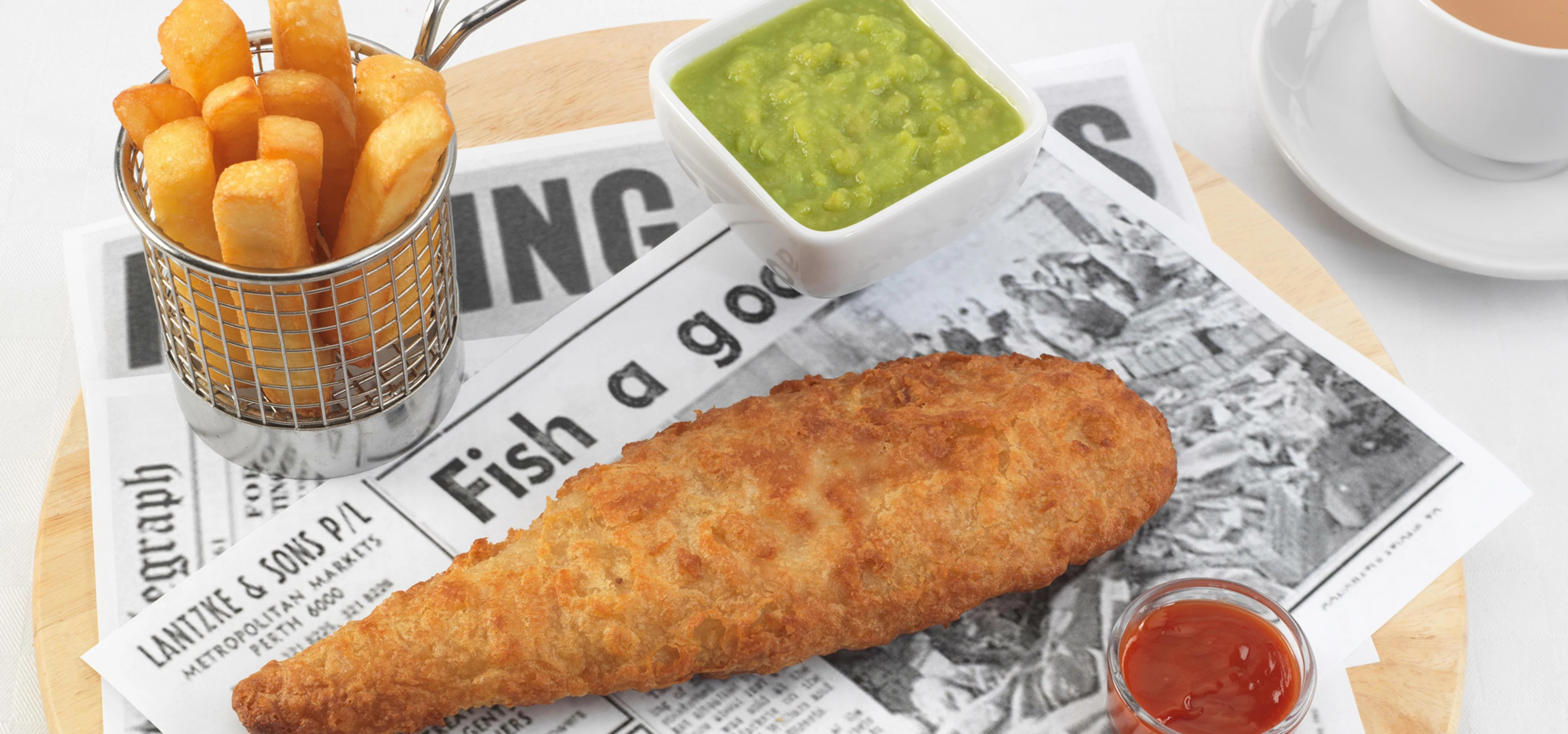 Battercrisp and breaded fish (cod, haddock and plaice):