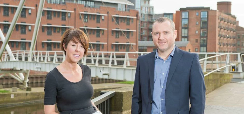 Beattie North director Rachel Gladwin with One Global managing director Paul Green.