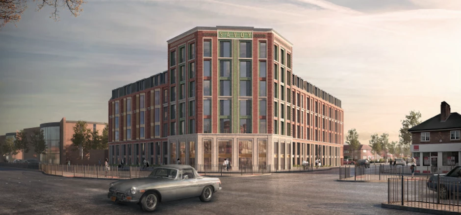A CGI of the new west London student accommodation.