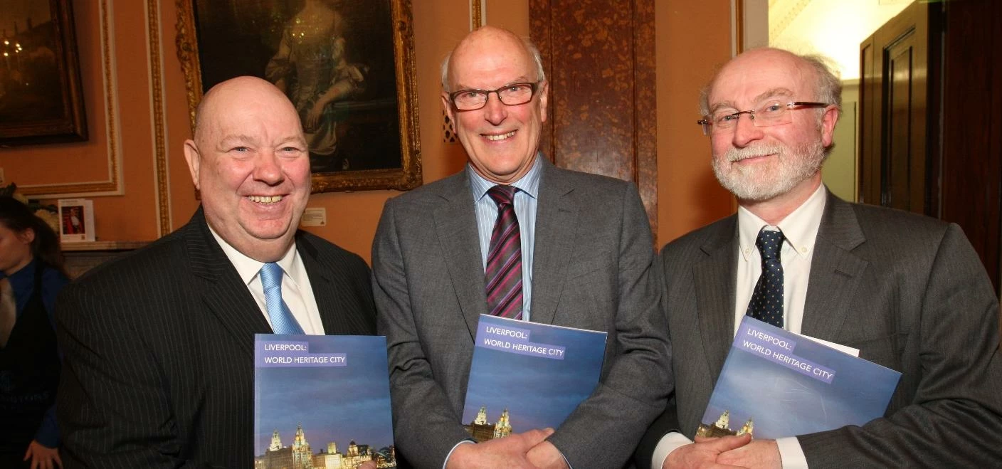 L-R: Mayor Joe Anderson, Sir Neil Cossons OBE and Professor Ian Wray