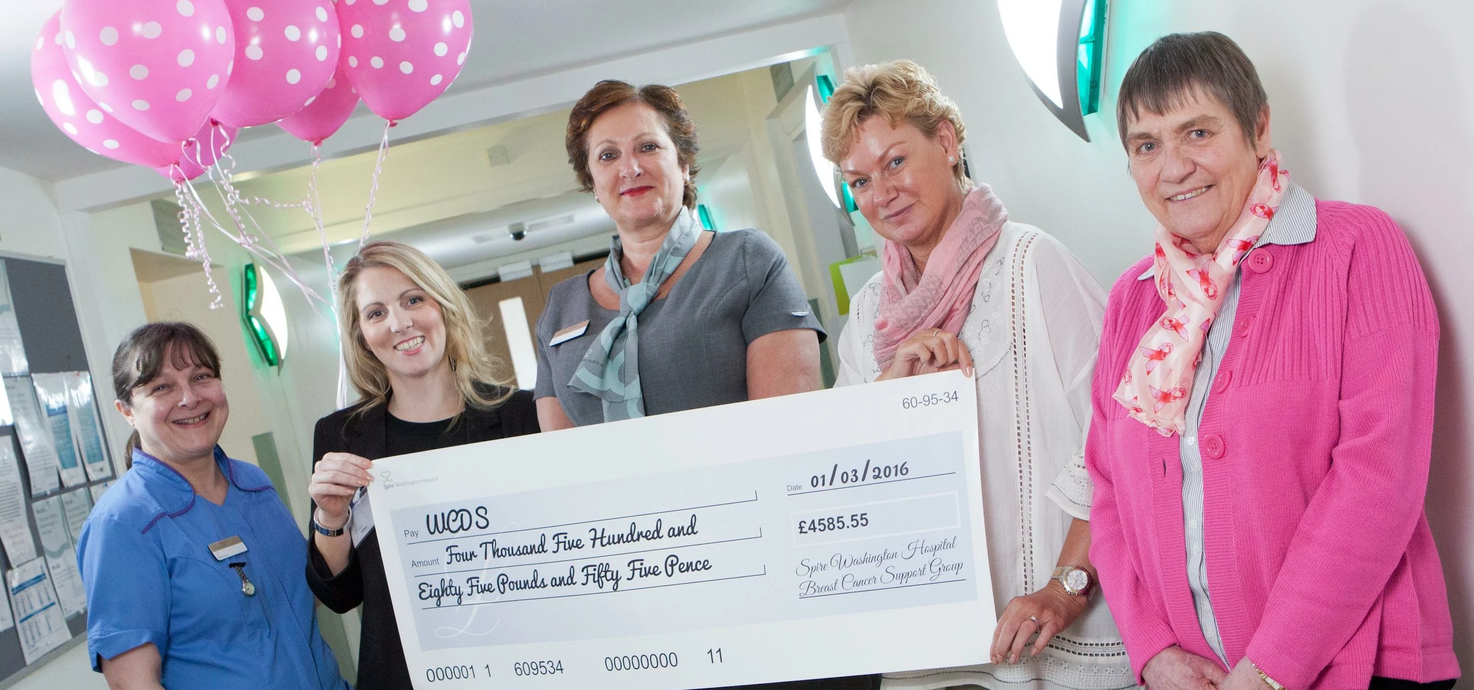 Spire donates to the Women's Cancer Detection Society 