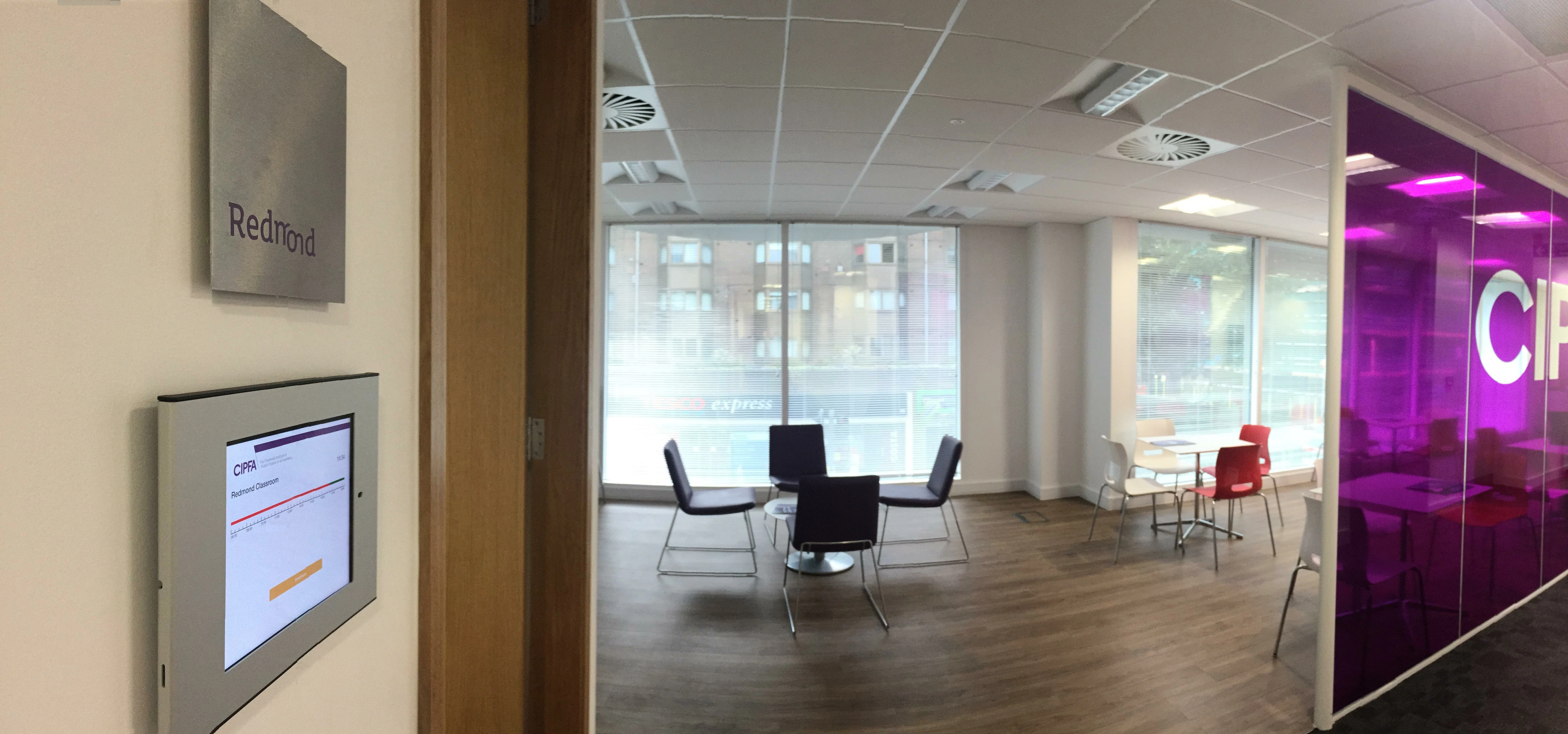 V1's room booking software in place at CIPFA's new headquarters