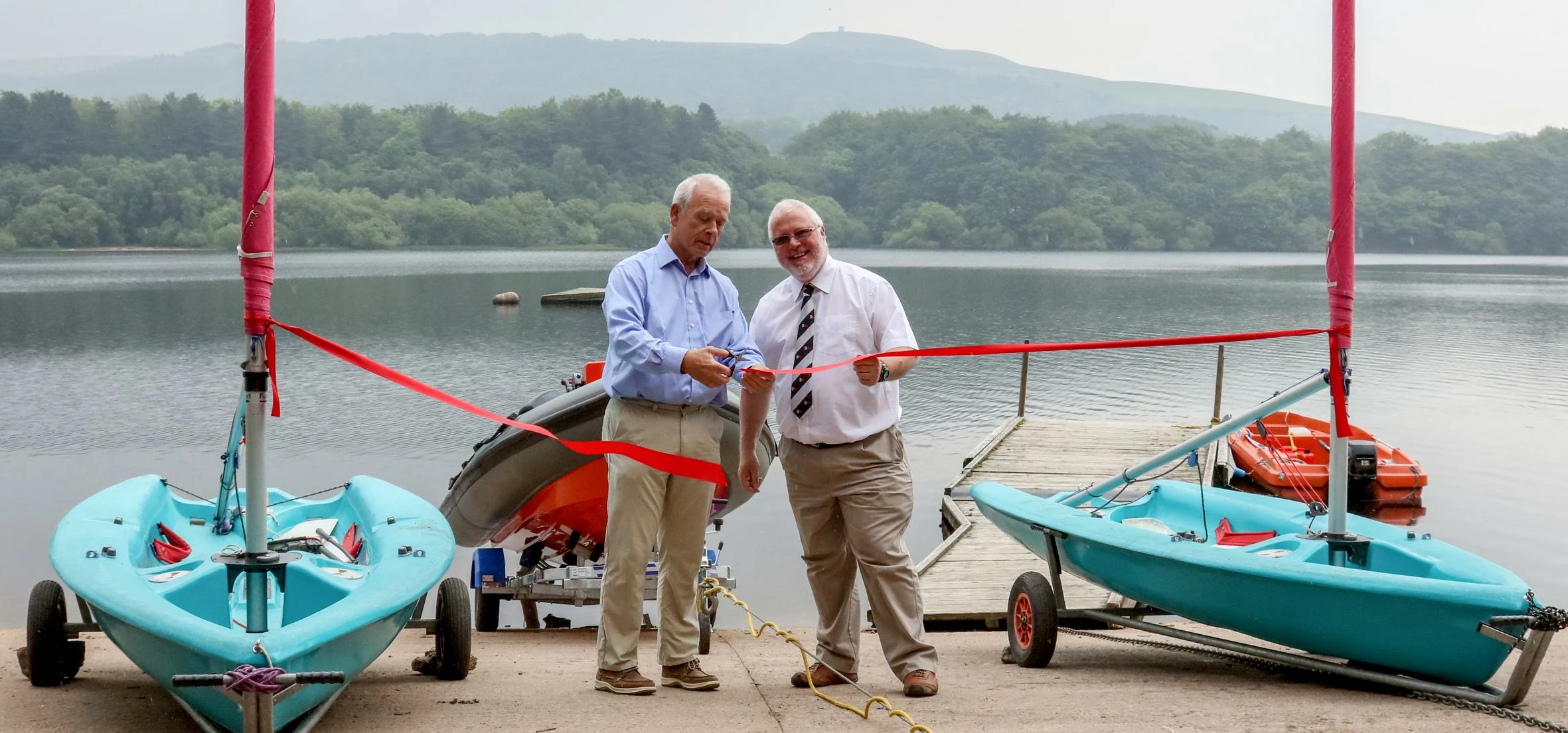 Dave Williamson, Chairman of the RYA with Keith Gillies, chairman of the charity which operates the 