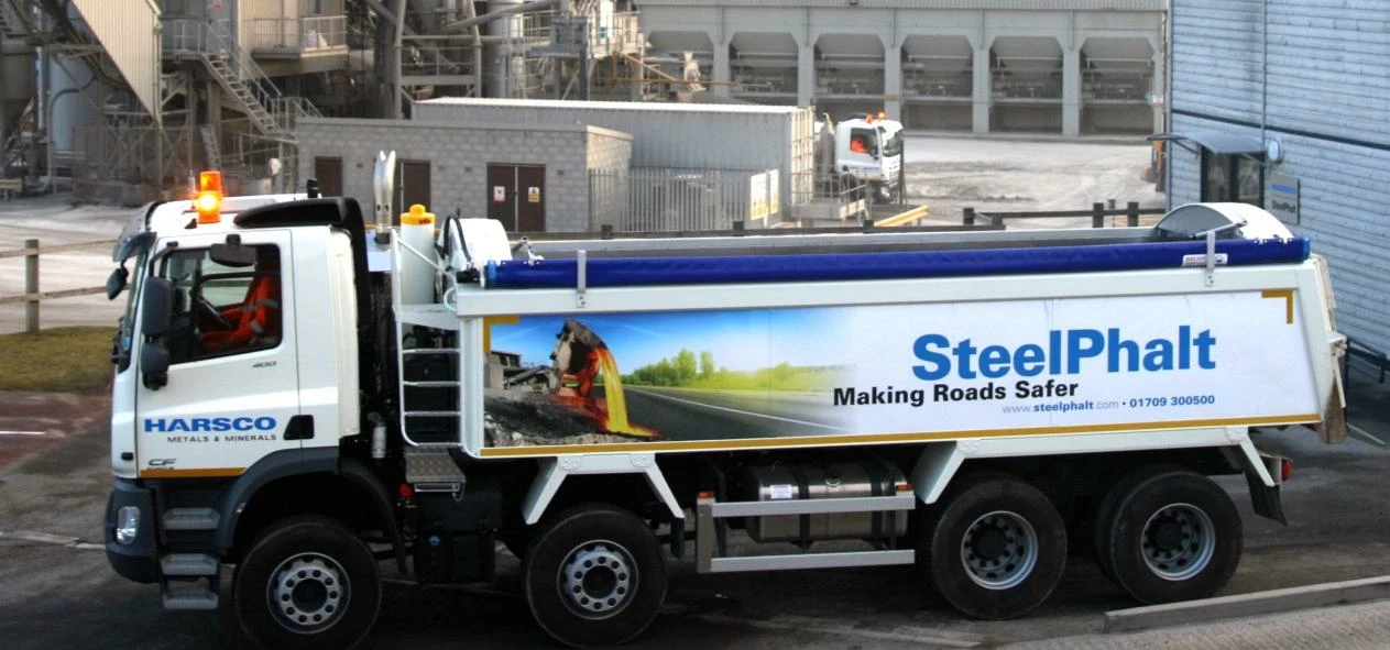 The new SteelPhalt lorry
