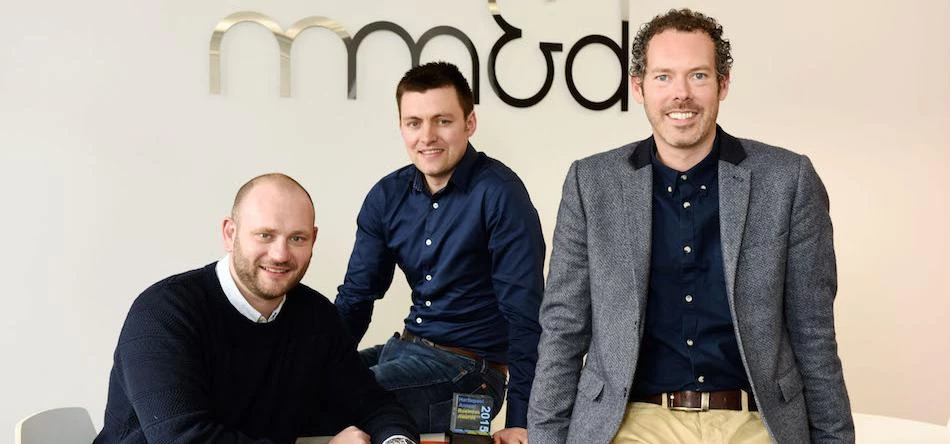 mm&d management team (left to right): Digital Director Mark Skirving, Business Development Manager O