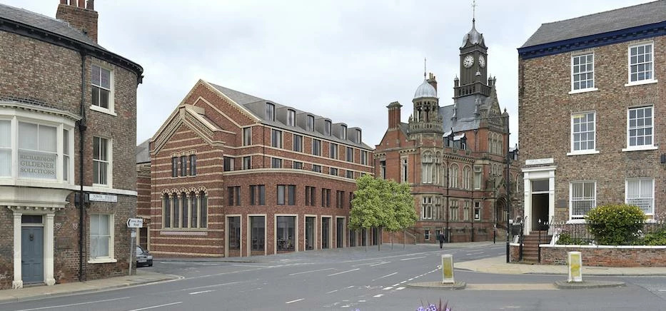 A computer generated image of the former York Fire Station development fronting Clifford Street.