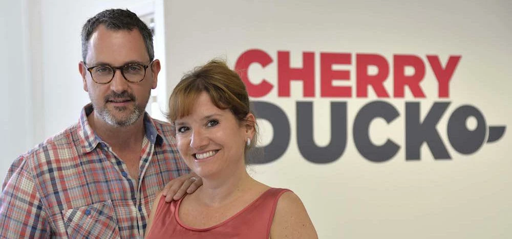 James and Michelle Vellacott, co-founders of Cherryduck Productions.