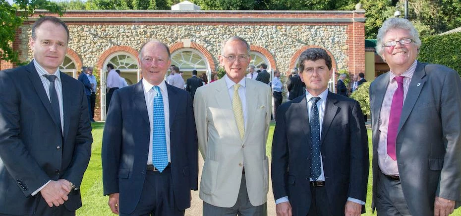 Richard Colley of UKTI; David Fitzsimmons, of Locate in Kent; Warwick Morris, of Locate in Kent; Pau