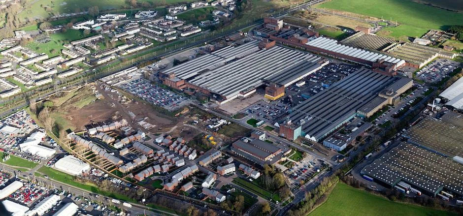 An aerial photograph of Lingfield Point.