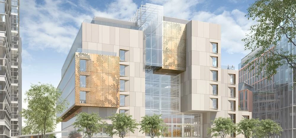 Artist's impression of Building C at the Imperial College London's new Molecular Sciences Research H