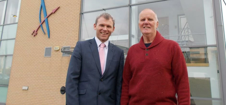 (L-R) Patrick Quigley, Associate Solicitor. Martin Granville, Director at Churchill Property Servic