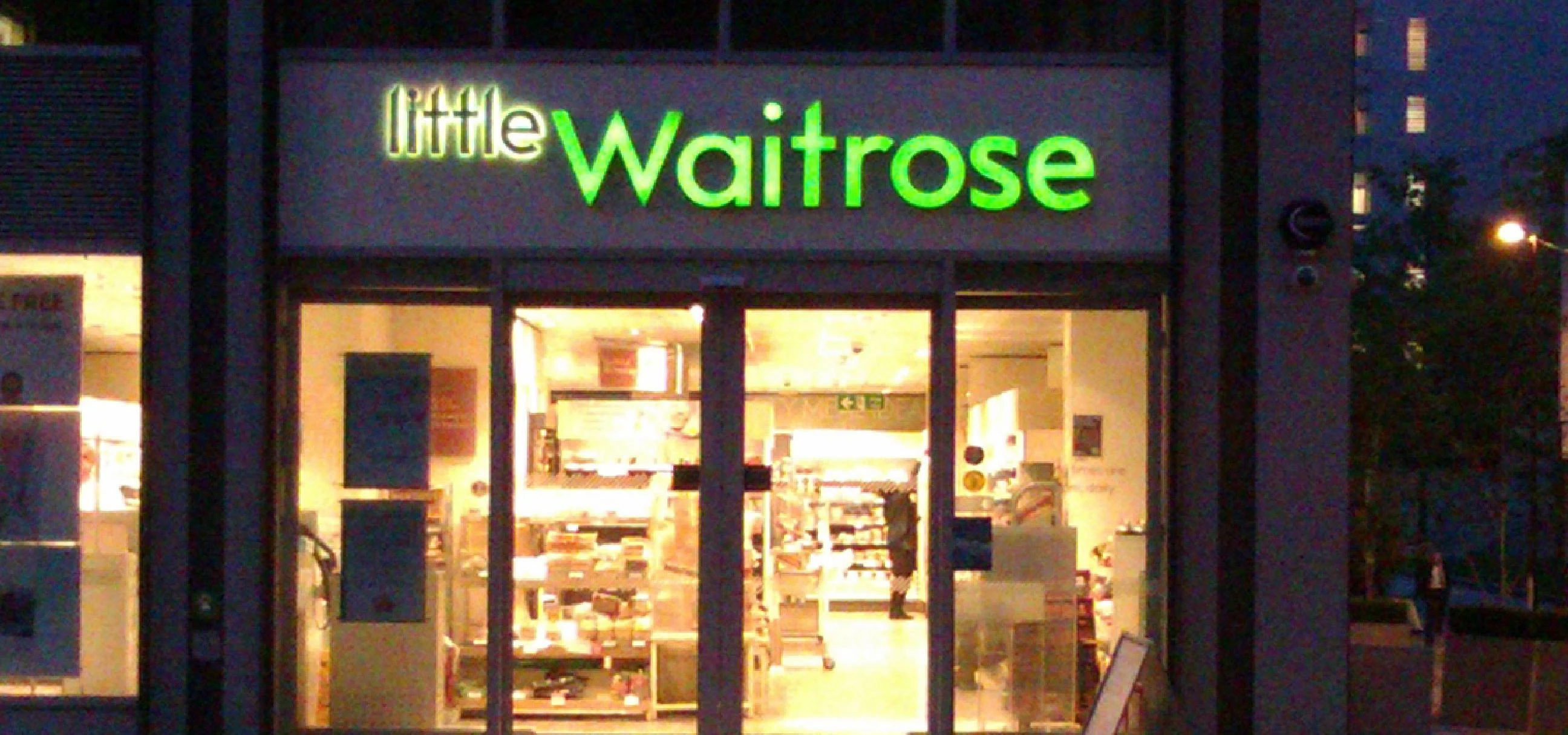 Little Waitrose, Big Prices. Spinningfields, Manchester