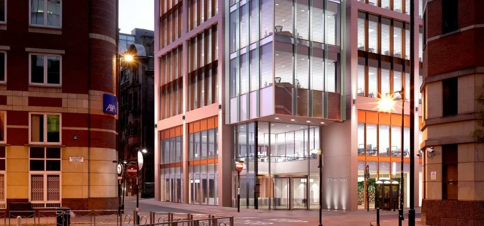 The new building at 11 York Street in central Manchester