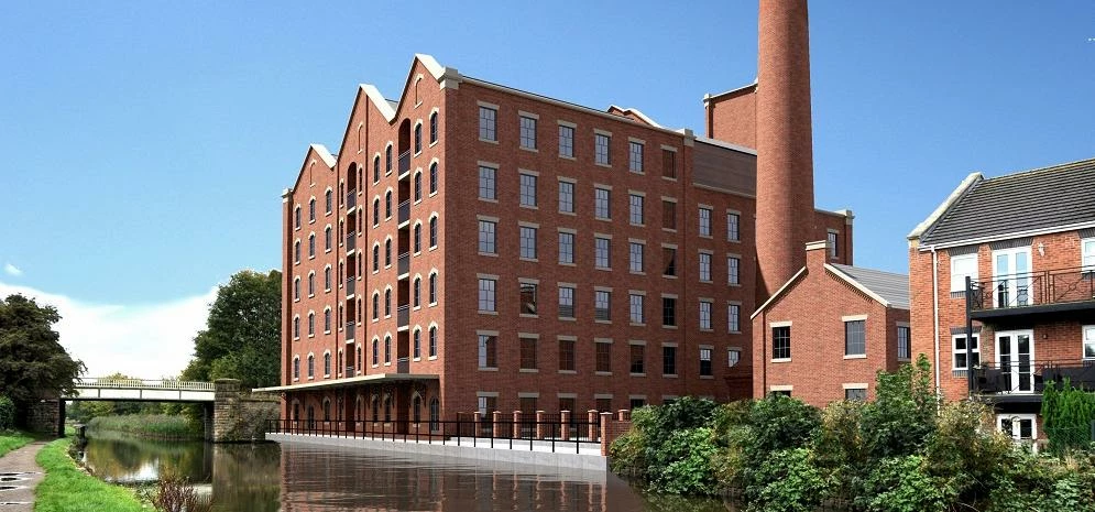 Persimmon Homes has created contemporary apartments within the historic Ainscough Mill