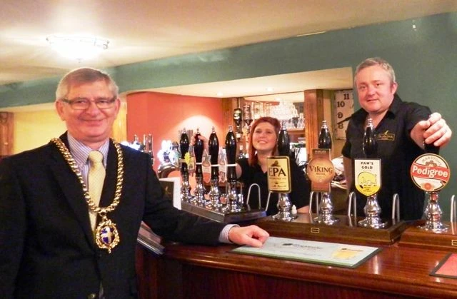 Durham mayor in pub