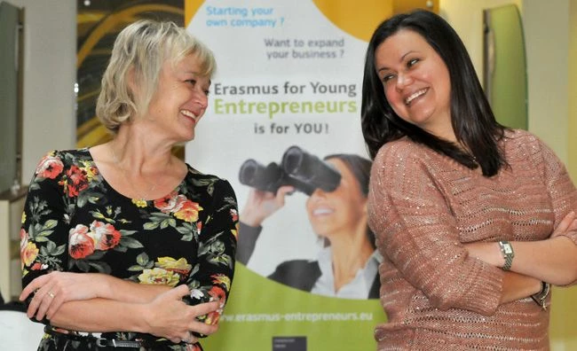 Louise Hardy business mentor with Entrepreneur Charlotte Angus 
