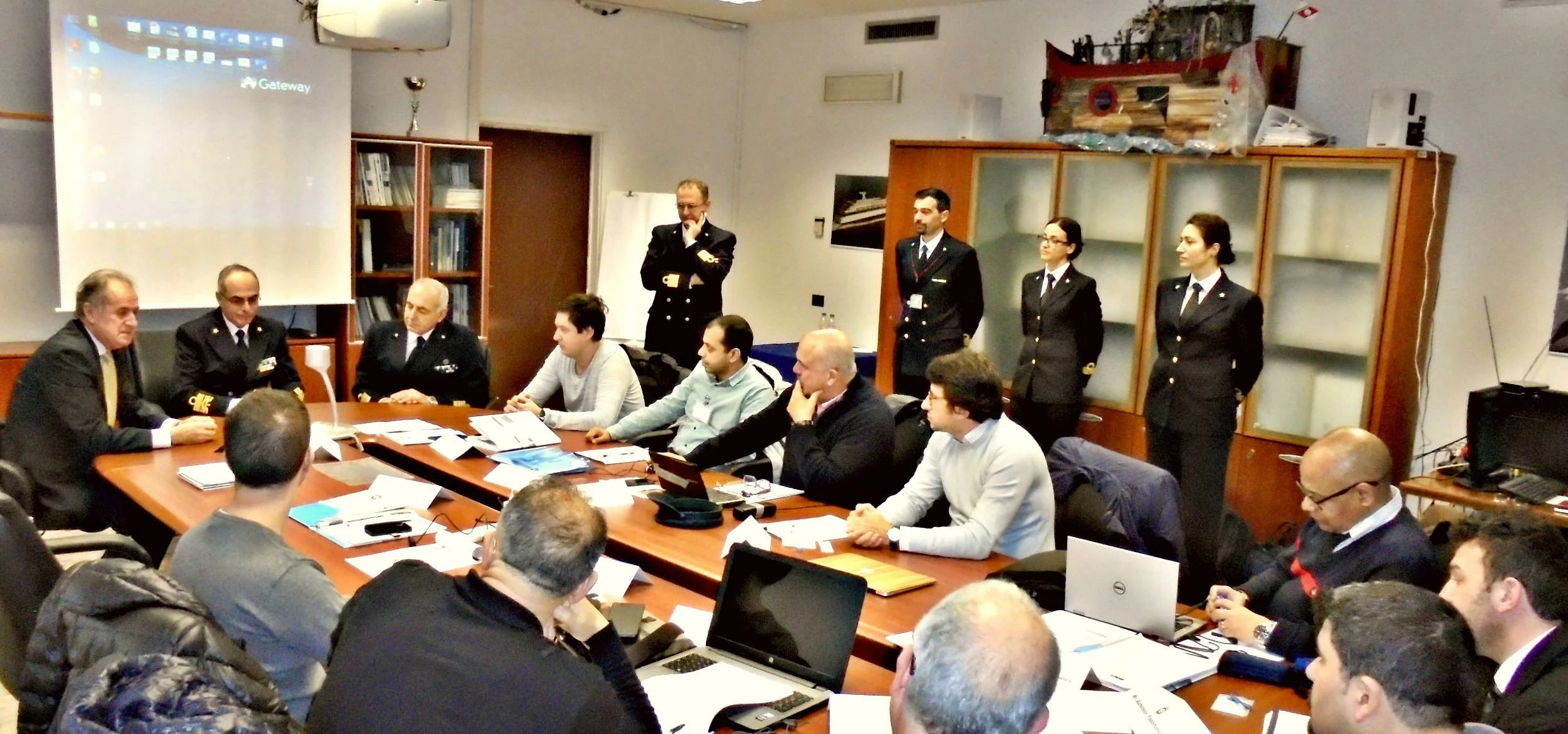 Members of Palau International Ship Registry with the Italian Coast Guard