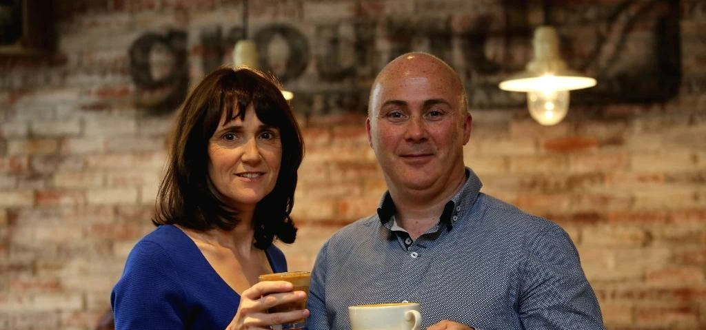 Karen and Darren Gardiner, Directors Ground Espresso Bars. 