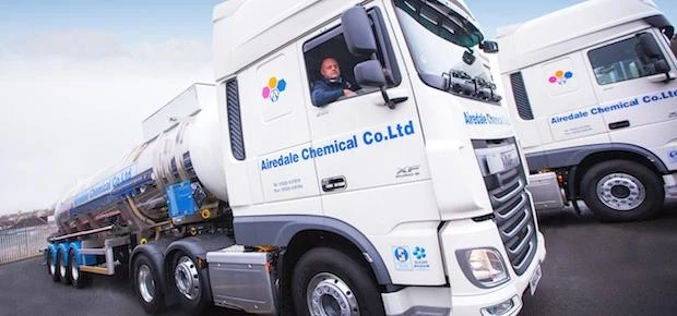 Airedale Chemical's Graham Bird with new distribution fleet