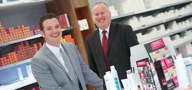 NatWest relationship manager Iain Kirkland with Anthony Littler, managing director of Alan Howard