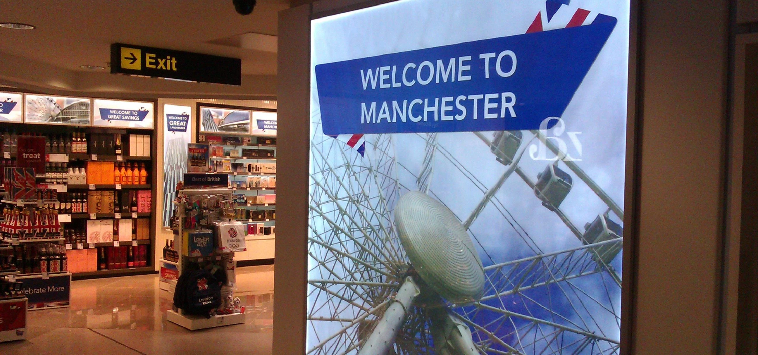 Welcome to Manchester: Exit through the gift shop / duty free