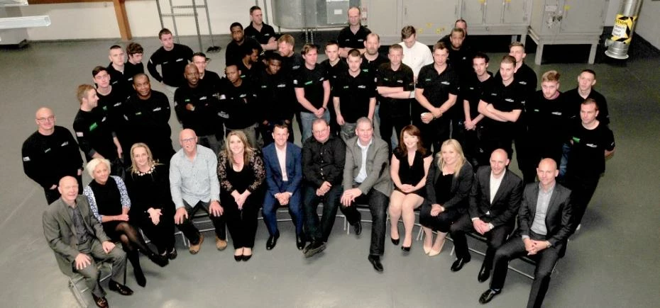The VSS staff at the new Liverpool headquarters.