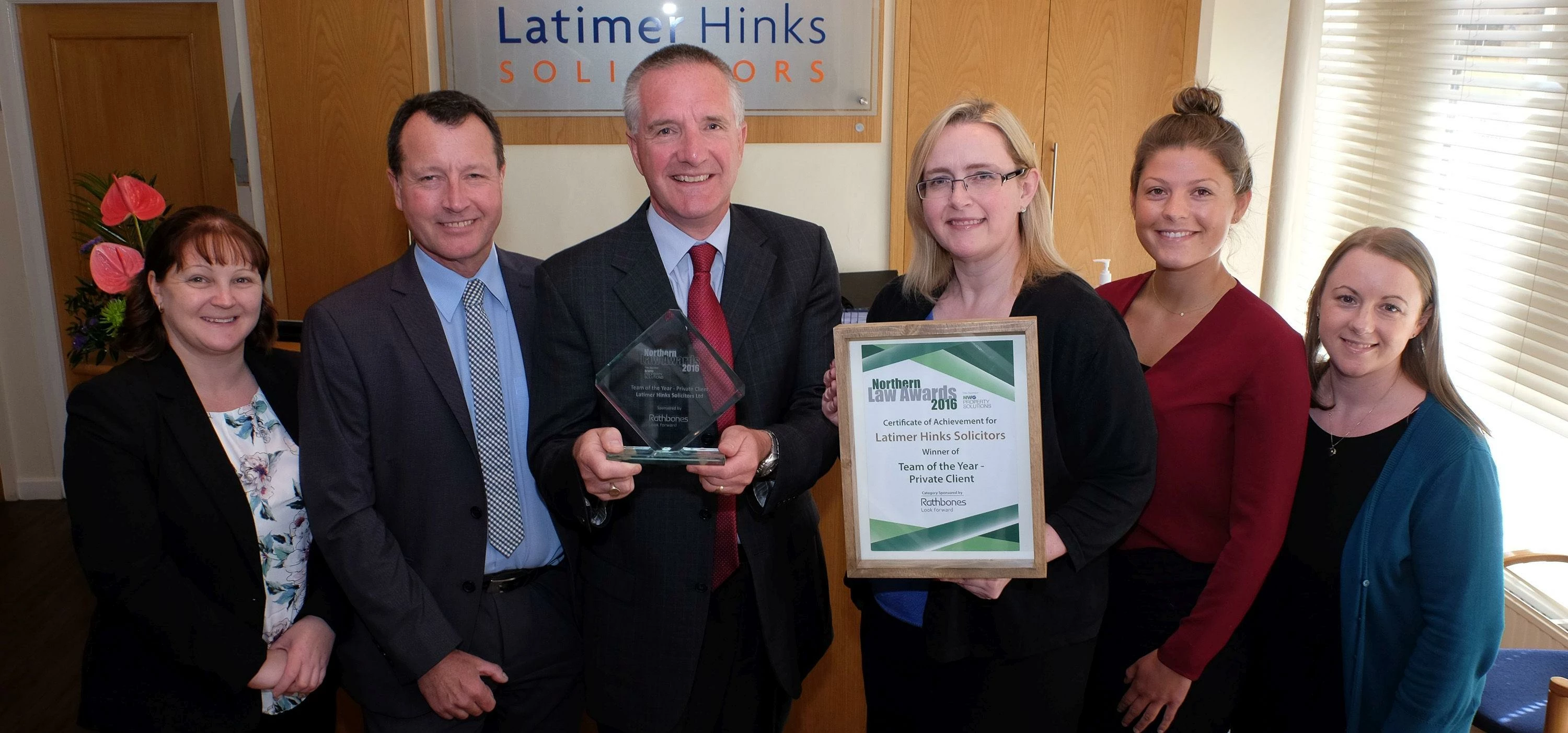 Latimer Hinks' Award-winning team