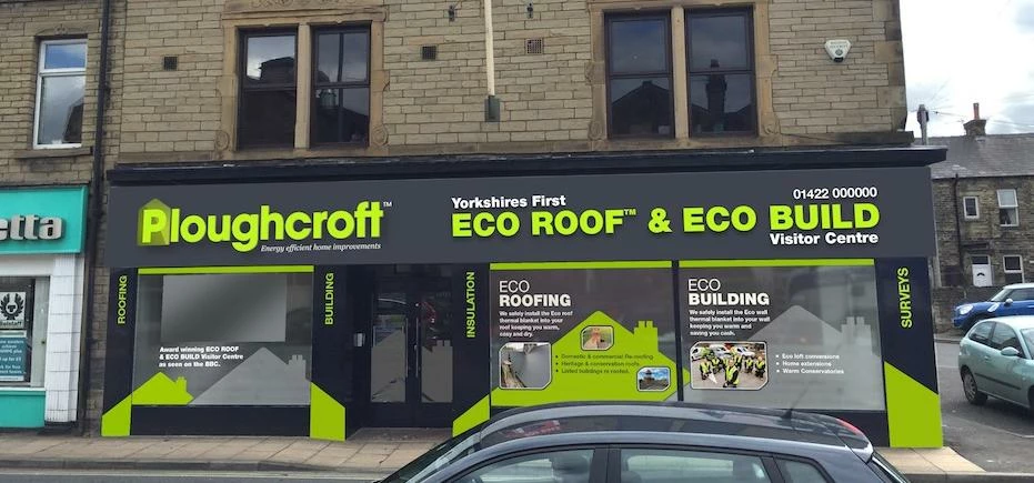 The UK’s first 'Eco-Roof Visitor Centre' at Ploughcroft's new Halifax-based HQ.