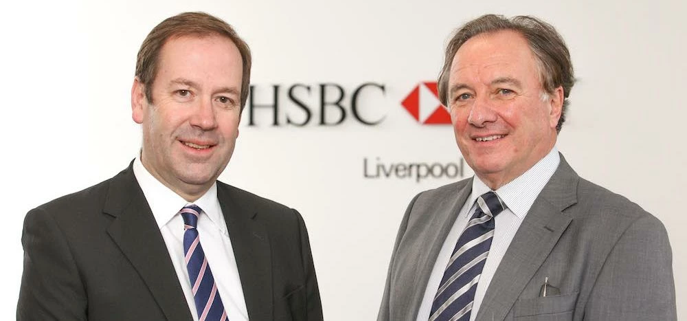 HSBC's Mark Rowan (left) with OBG Pharmaceuticals' Gerry O’Brien