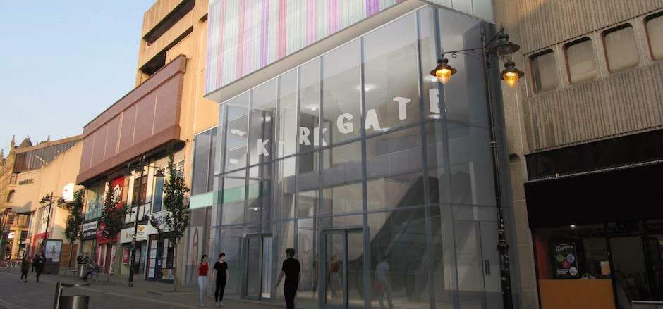 CGI of the proposed entrance at Bradford's Kirkgate Shopping.