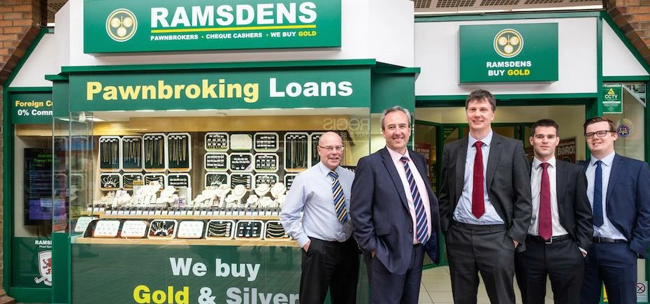 Ramsdens’ head office team with Mike Selina (Senior Director in Yorkshire Bank’s Leeds-based Special