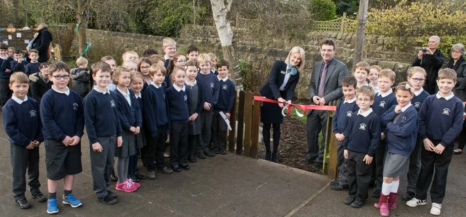Hampsthwaite Church of England Primary School sensory garden opening