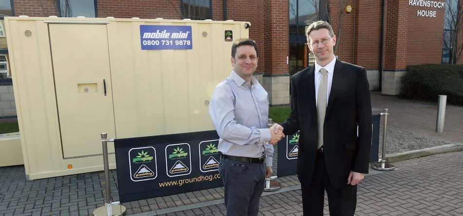 (L-R) Peter Beach, Genquip Groundhog Sales & Marketing Manager and Chris Morgan, Managing Director a