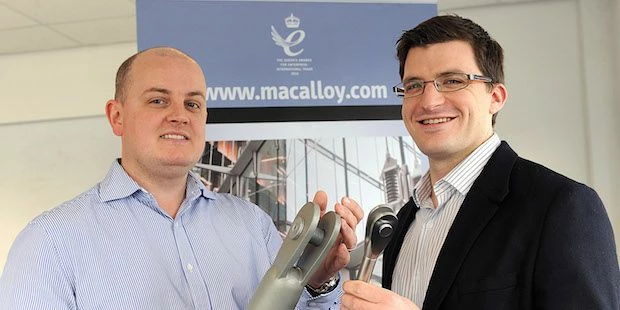 Martin Dootsan, product manager at Macalloy with Nathan Woodcock from RiDO.
