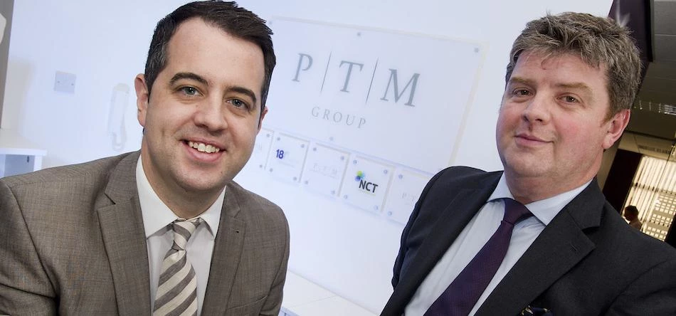 left) Jamie Paterson of PTM Group and Simon Johnson of NEL Fund Managers