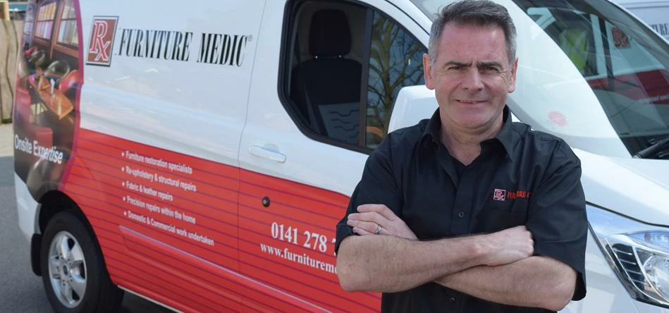 Kirk Grannell, owner of Furniture Medic Glasgow