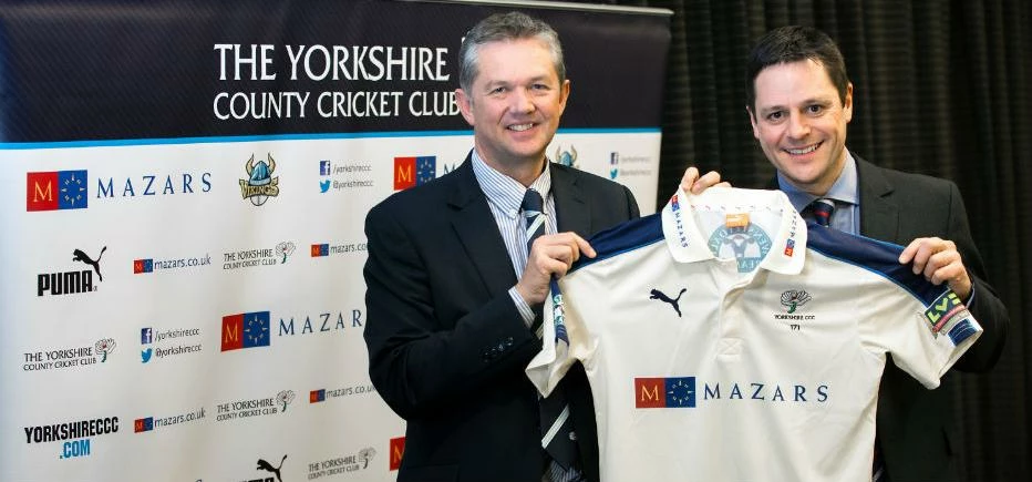 Mark Arthur Yorkshire’s Chief Executive with Ian Wrightson, Mazars, Northern Region Managing Partner