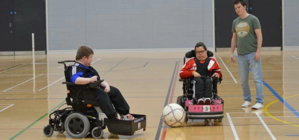 Members of Middlesbrough Powerchair Football Club