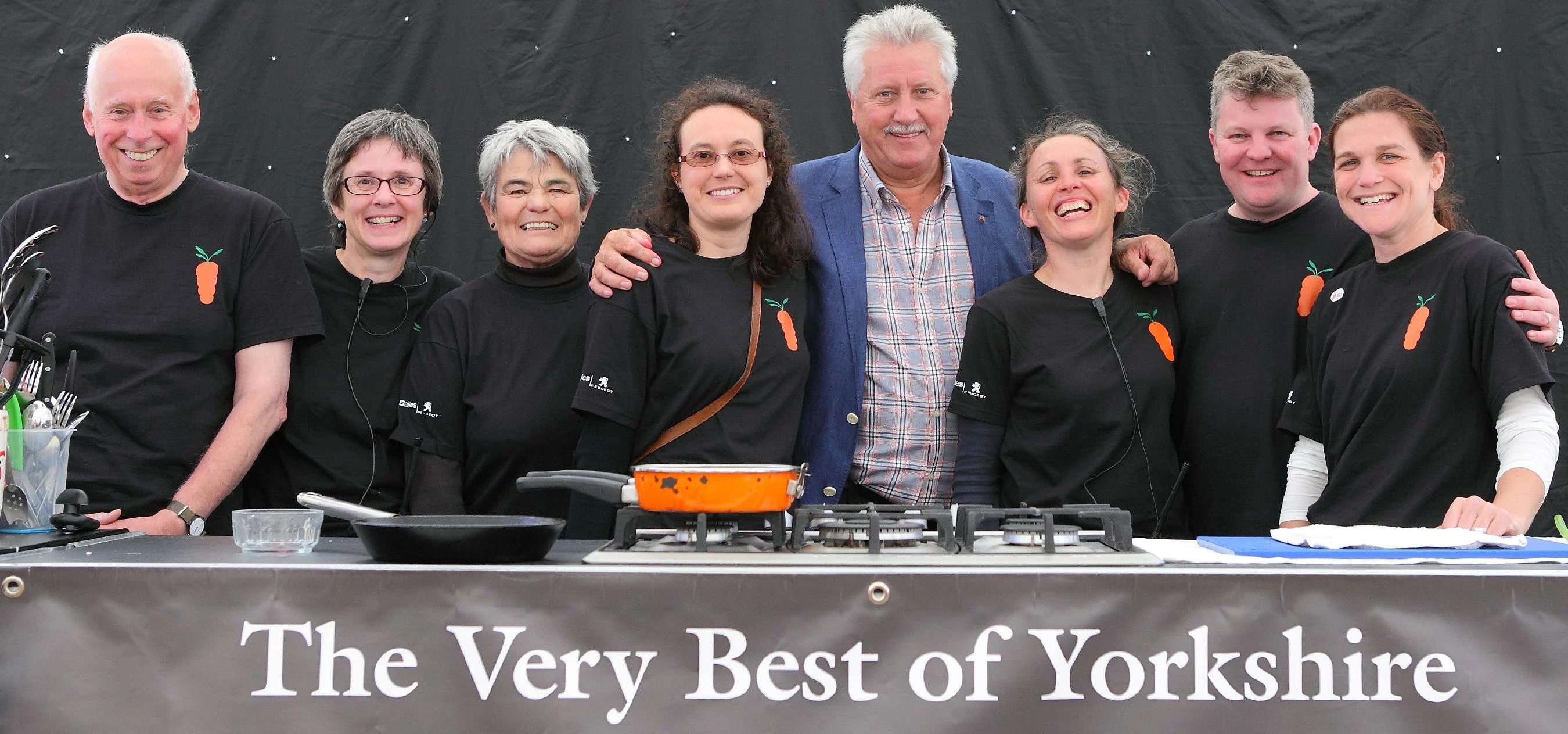 The Homegrown Festival committee with Brian Turner, who has attended the festival