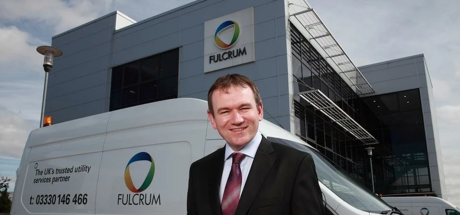 Martin Donnachie, CEO, Fulcrum outside the company’s offices on the Sheffield Business Park. 