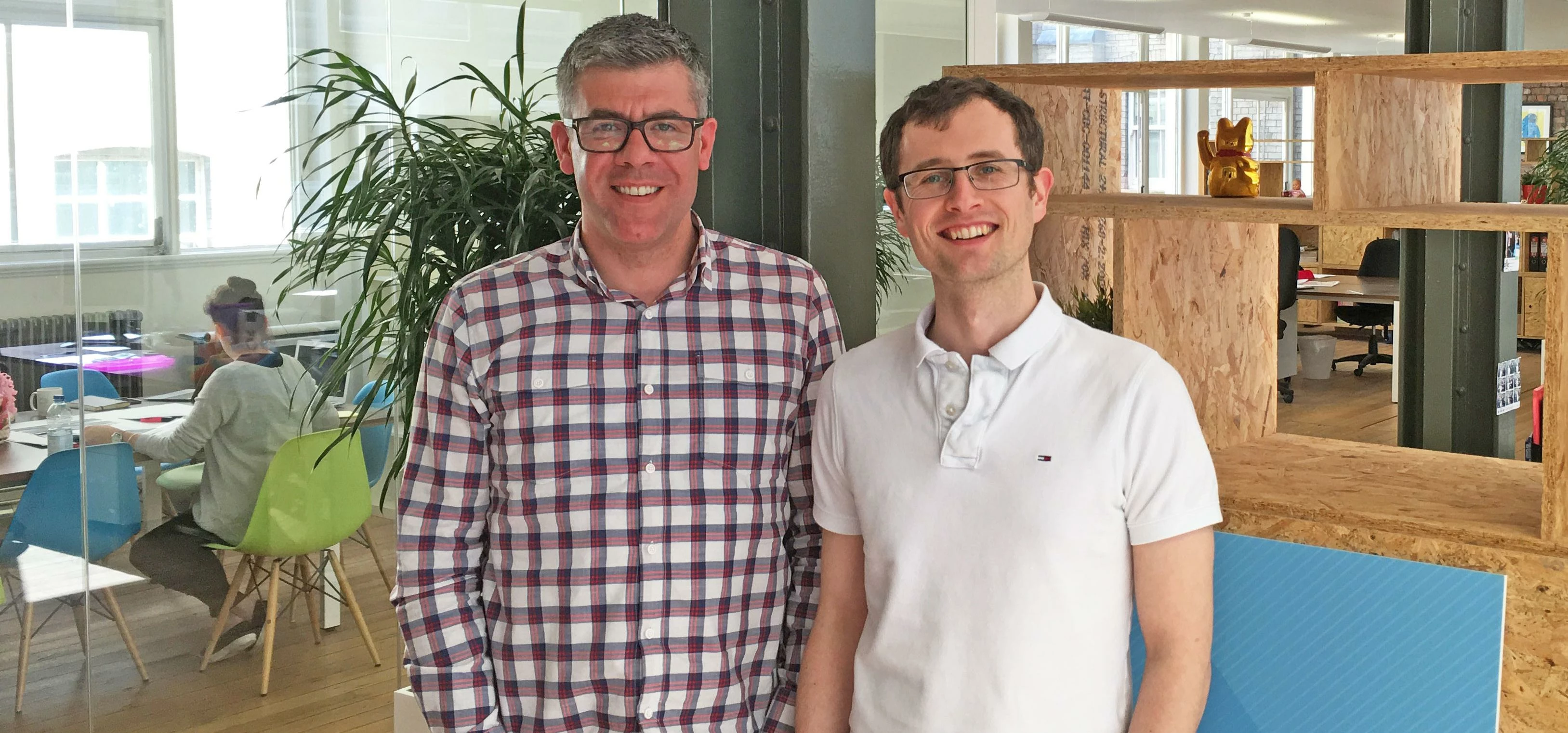 Steve Todd (Right), co-founder and technical director at Mashbo and John Kelly, managing director at