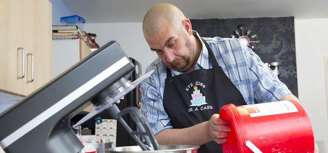 Baker Phil Clemens at work